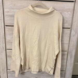Banana Republic Factory Cream Turtleneck Sweater